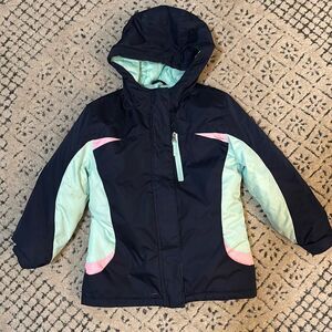 Kids puffer jacket with hood sz 5T